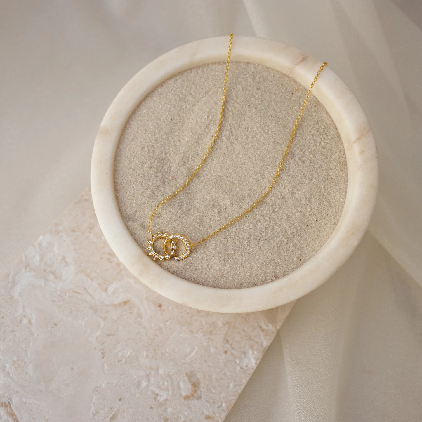 Best Bitches Sun and Moon Squad Necklace