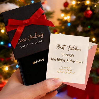 Best Bi♥︎ches Highs And Lows Ring