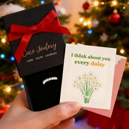 Love From Mom-I Think About You Every Daisy Ring