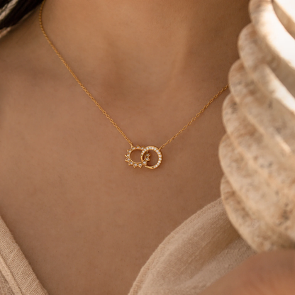 Best Bitches Sun and Moon Squad Necklace