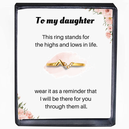 Highs & Lows Ring for Daughter