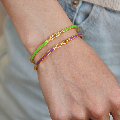I'll always be there for you Infinity Enamel Bracelet