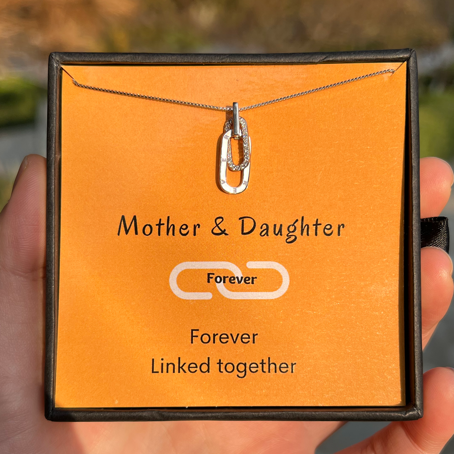 Mother & Daughter Forever Linked Together Beauty Necklace