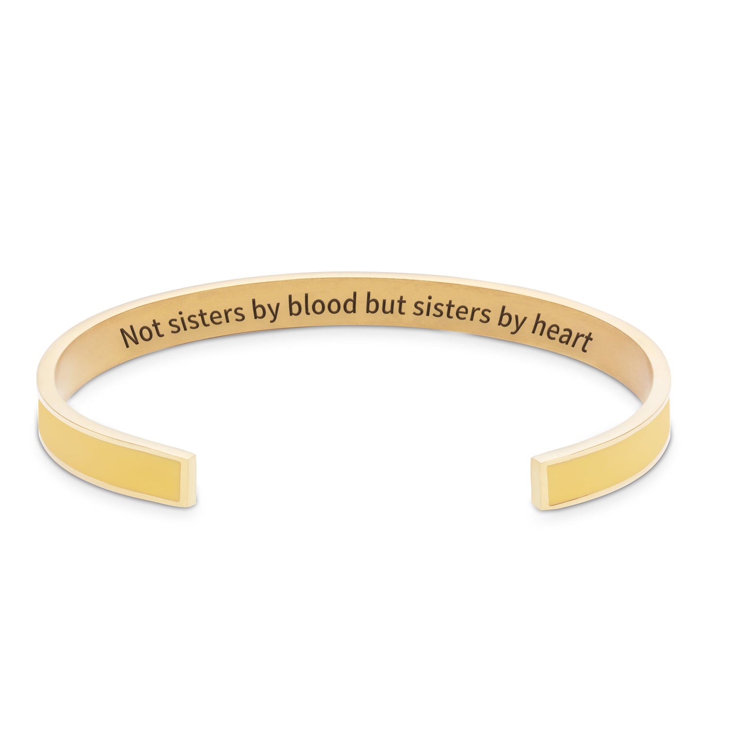Not Sisters By Blood But Sisters By Heart Multiple Color Cuff Bracelet