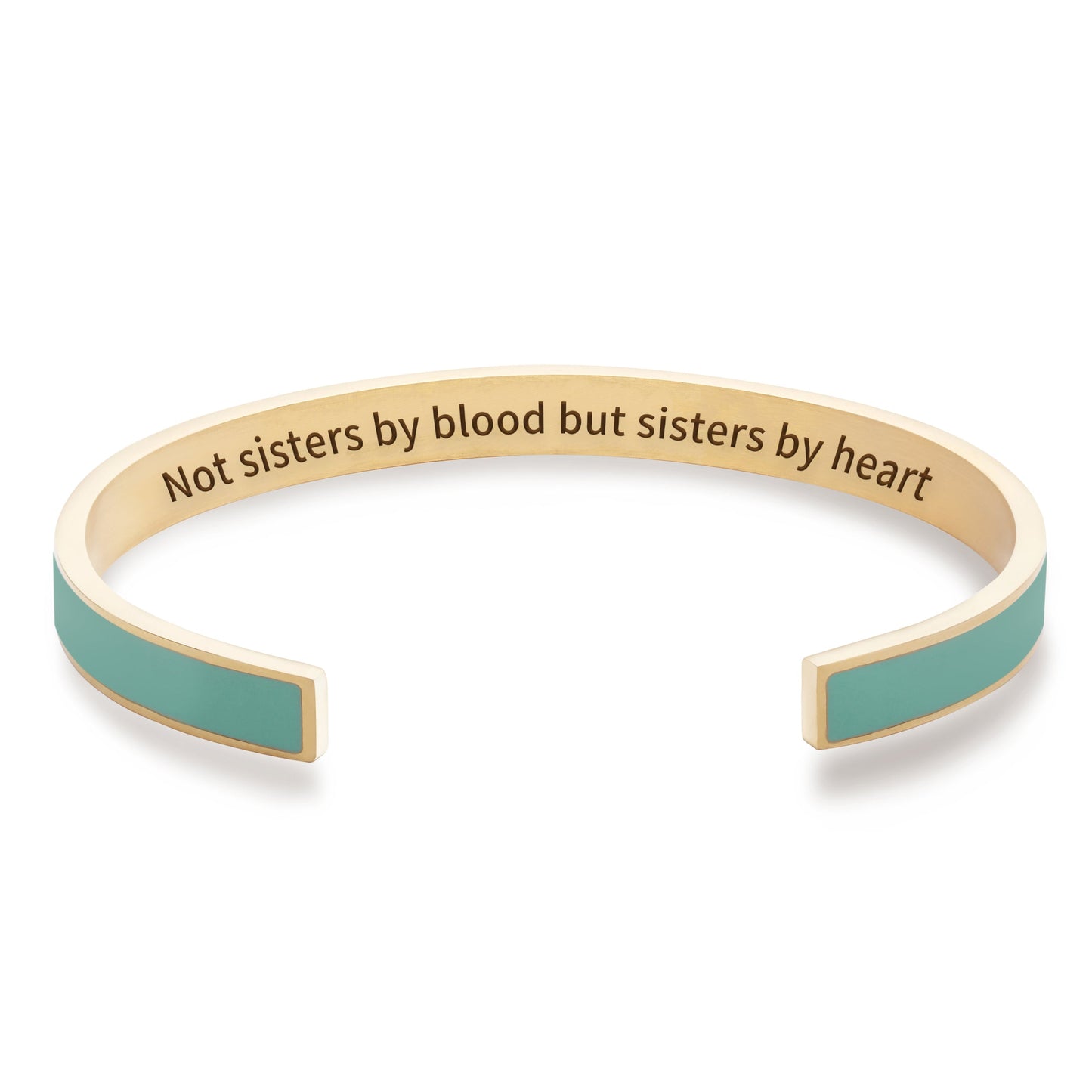 Not Sisters By Blood But Sisters By Heart Multiple Color Cuff Bracelet