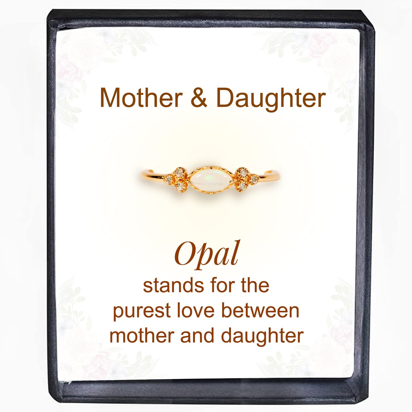 Mother & Daughter Matching Opal Ring