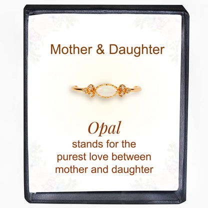 Mother & Daughter Matching Opal Ring