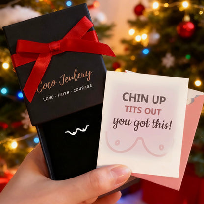 Empowerment Chin Up Tits Out Silver Boobie Ring